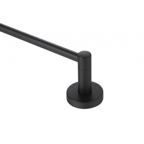 Paradise Bathworks Azure Zinc Single Towel Bar Matte Black 14