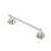 Paradise Bathworks Azure Zinc Single Towel Bar Satin Nickel 14