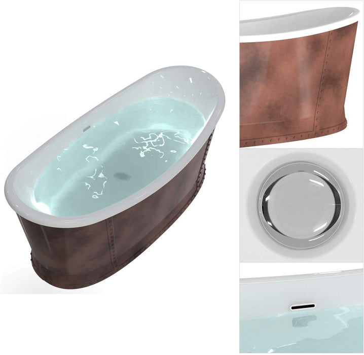 White Acrylic Bathtub