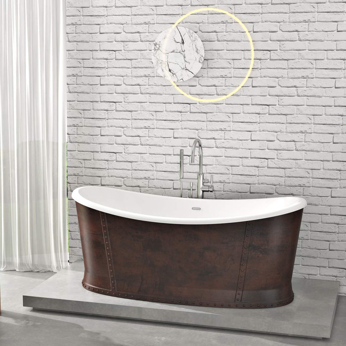White Acrylic Bathtub