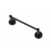 Paradise Bathworks Azure Zinc Single Towel Bar Matte Black 4