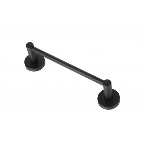 Paradise Bathworks Azure Zinc Single Towel Bar Matte Black 4