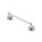 Paradise Bathworks Azure Zinc Single Towel Bar Polished Chrome 16