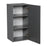 Wallkitchens Wood Grey Glossy Wall Cabinet Grey Glossy 2