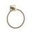 Paradise Bathworks Avalon Zinc Towel Ring Satin Brass 1