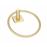 Paradise Bathworks Avalon Zinc Towel Ring Satin Brass 4