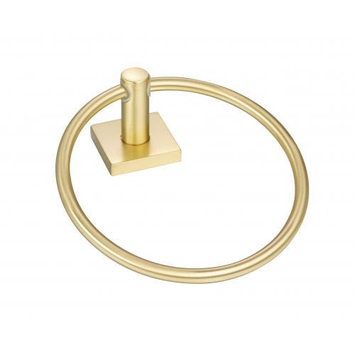 Paradise Bathworks Avalon Zinc Towel Ring Satin Brass 4