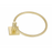 Paradise Bathworks Avalon Zinc Towel Ring Satin Brass 3