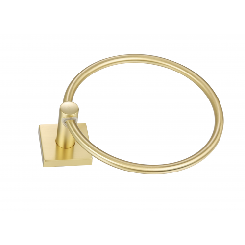 Paradise Bathworks Avalon Zinc Towel Ring Satin Brass 3