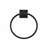 Paradise Bathworks Avalon Zinc Towel Ring Matte Black 3