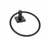 Paradise Bathworks Avalon Zinc Towel Ring Matte Black 4