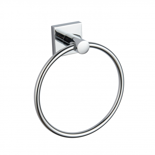 Paradise Bathworks Avalon Zinc Towel Ring Polished Chrome 1