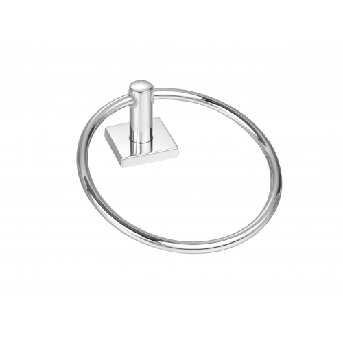 Paradise Bathworks Avalon Zinc Towel Ring Polished Chrome 2
