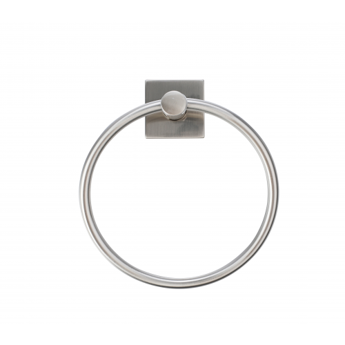 Paradise Bathworks Avalon Zinc Towel Ring Satin Nickel 2