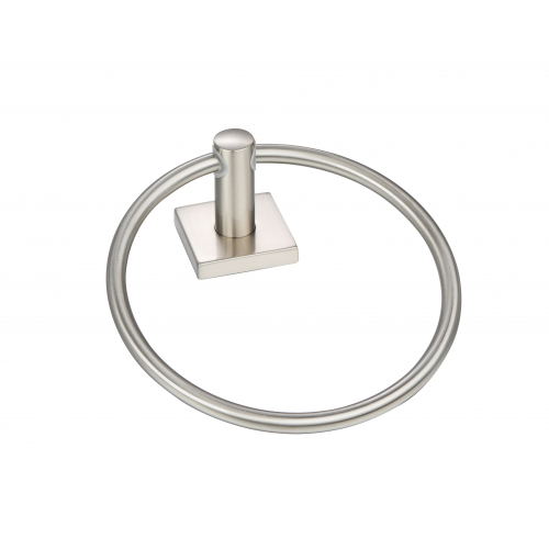Paradise Bathworks Avalon Zinc Towel Ring Satin Nickel 4