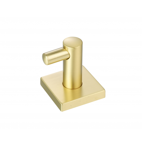 Paradise Bathworks Avalon Zinc Robe Hook Satin Brass 2