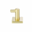 Paradise Bathworks Avalon Zinc Robe Hook Satin Brass 3