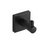 Paradise Bathworks Avalon Zinc Robe Hook Matte Black 1