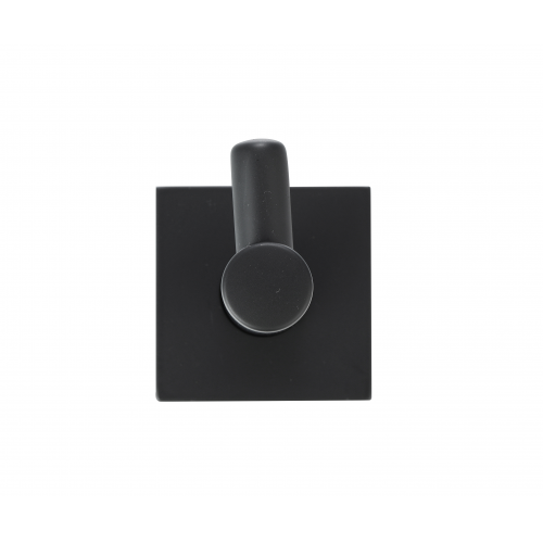 Paradise Bathworks Avalon Zinc Robe Hook Matte Black 2