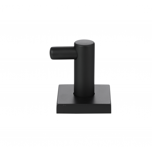 Paradise Bathworks Avalon Zinc Robe Hook Matte Black 3