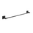 Paradise Bathworks Avalon Zinc Single Towel Bar Matte Black 2