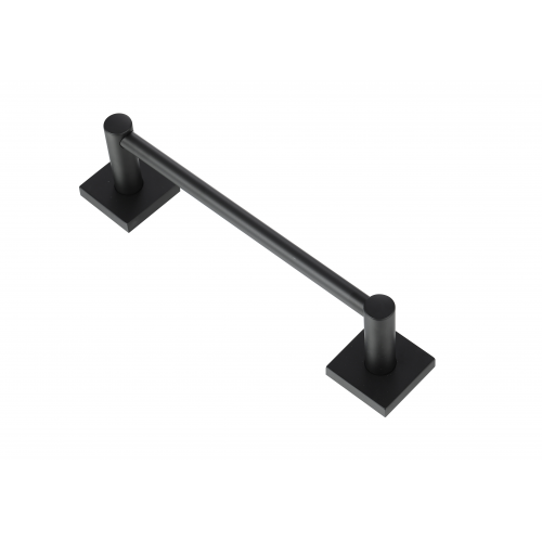 Paradise Bathworks Avalon Zinc Single Towel Bar Matte Black 10