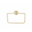 Paradise Bathworks Arcadia Zinc Towel Ring Satin Brass 1