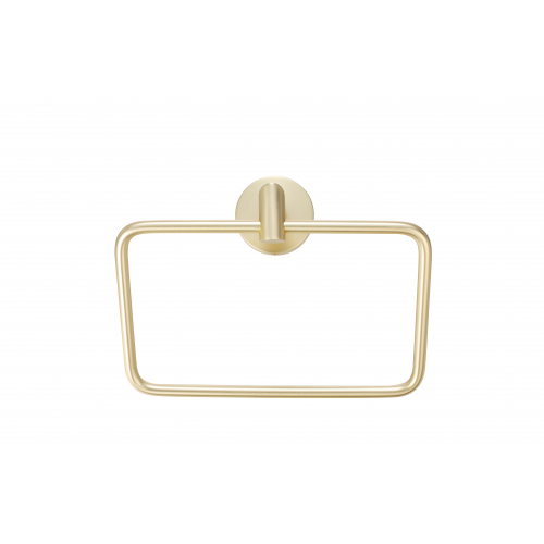 Paradise Bathworks Arcadia Zinc Towel Ring Satin Brass 1