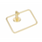 Paradise Bathworks Arcadia Zinc Towel Ring Satin Brass 3