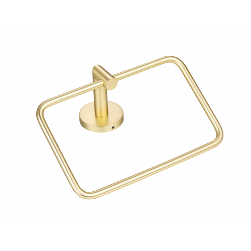 Paradise Bathworks Arcadia Zinc Towel Ring Satin Brass 3