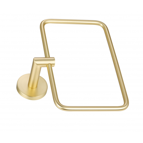 Paradise Bathworks Arcadia Zinc Towel Ring Satin Brass 2