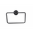 Paradise Bathworks Arcadia Zinc Towel Ring Matte Black 1