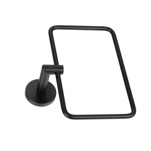 Paradise Bathworks Arcadia Zinc Towel Ring Matte Black 3