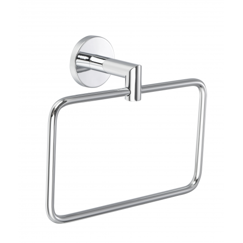 Paradise Bathworks Arcadia Zinc Towel Ring Polished Chrome 2
