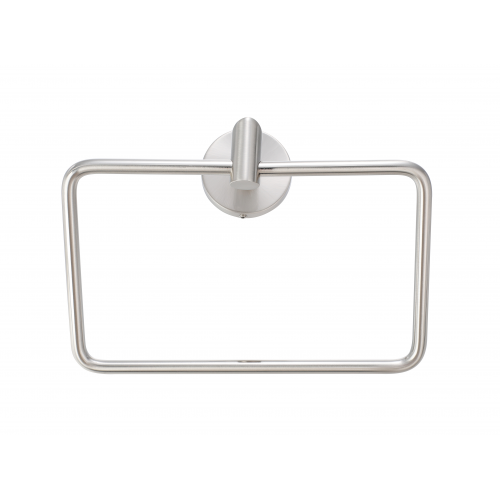 Paradise Bathworks Arcadia Zinc Towel Ring Satin Nickel 1