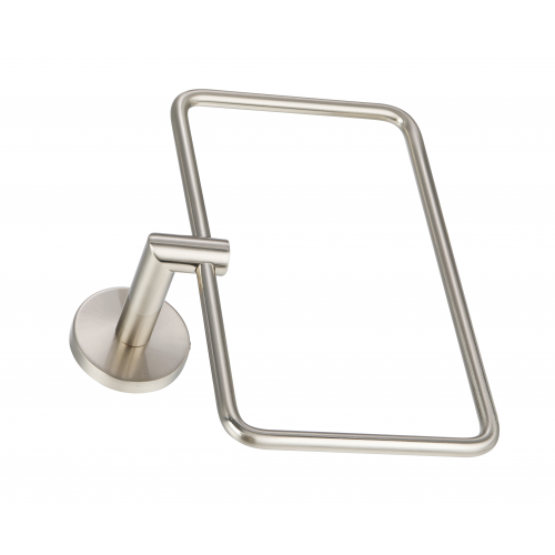 Paradise Bathworks Arcadia Zinc Towel Ring Satin Nickel 2