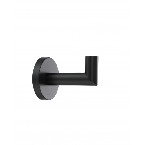 Paradise Bathworks Arcadia Zinc Robe Hook Matte Black 1