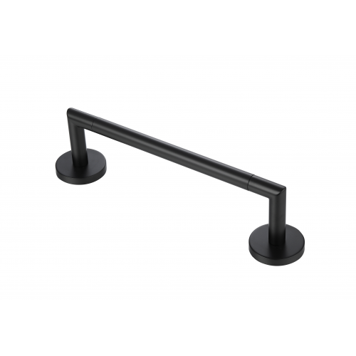 Paradise Bathworks Arcadia Zinc Single Towel Bar Matte Black 7