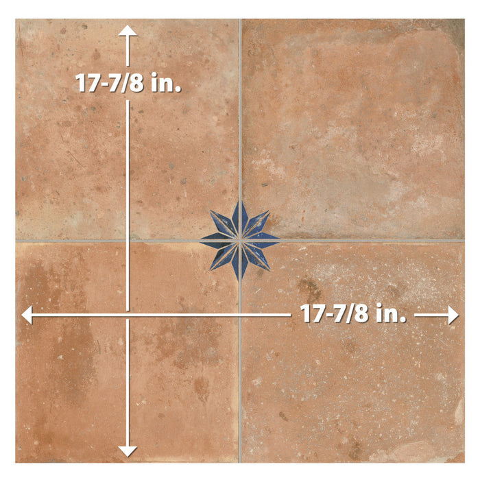 Kings Porcelain Nonna with Blue Star Tile Mixed 9