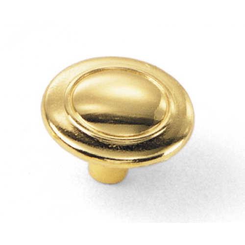 Classic Traditions Zinc Alloy Cabinet Knob Polished Brass 4