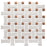 Sentier Porcelain des Cotto Dot with White Dog Bone Bsktwv Mosaic Satin 6