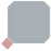 Vaudeville Porcelain Octagon Humo with Taco Pink Tile Matte 3