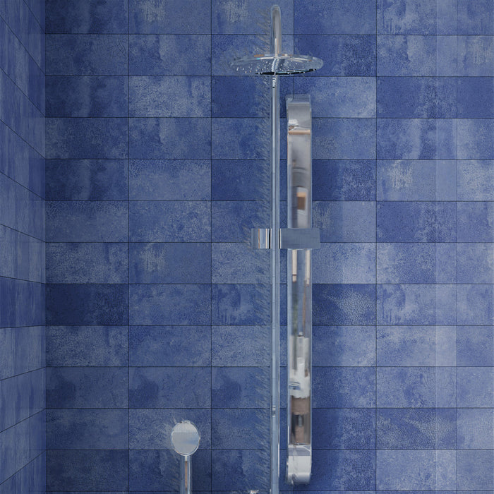 Myst Ceramic Blue Lava Tile Glossy 7