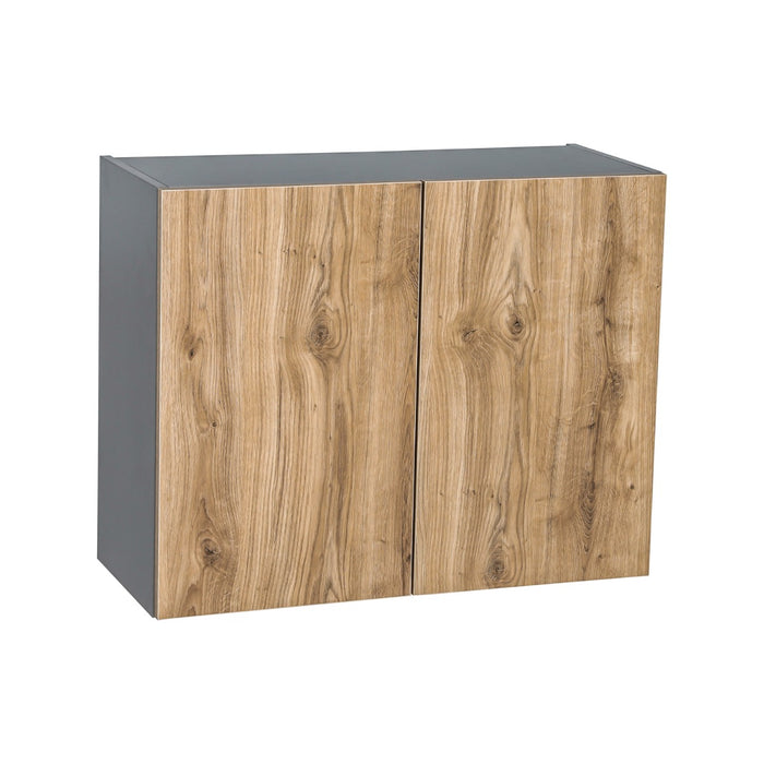 Wallkitchens Wood Natural Teak  Wall Cabinet Natural Teak 1