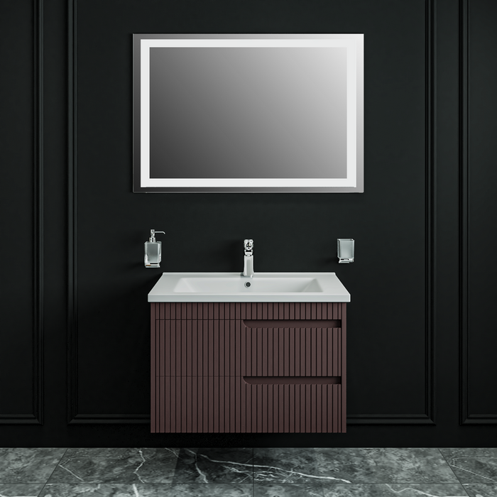 Judi Wood Brown Matte Bathroom Vanity Brown Matte 2
