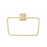 Paradise Bathworks Rapture Zinc Towel Ring Satin Brass 1