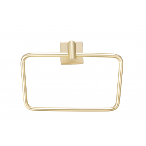 Paradise Bathworks Rapture Zinc Towel Ring Satin Brass 1