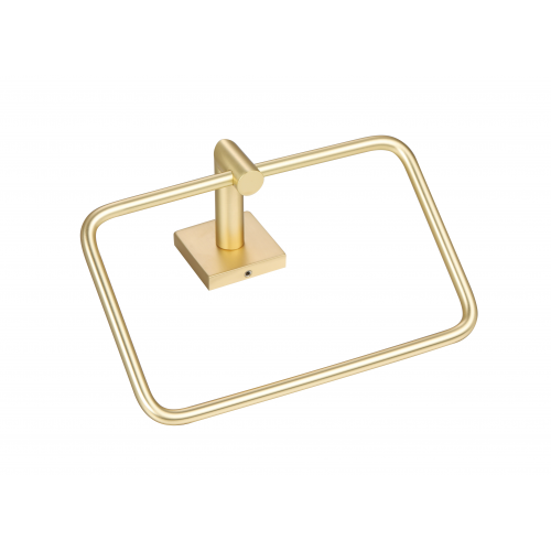 Paradise Bathworks Rapture Zinc Towel Ring Satin Brass 2
