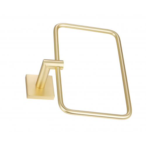 Paradise Bathworks Rapture Zinc Towel Ring Satin Brass 3