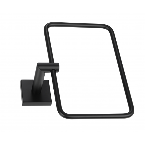 Paradise Bathworks Rapture Zinc Towel Ring Matte Black 3